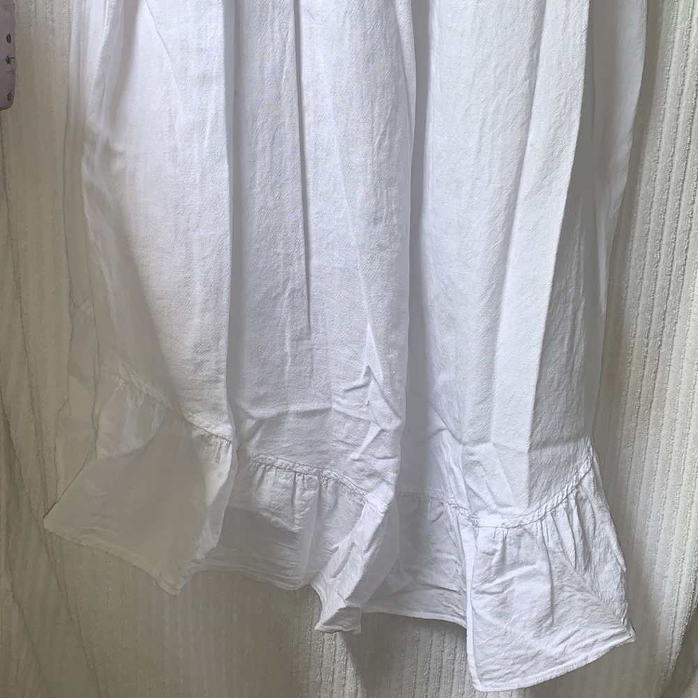 Seaspice Peruvian White Lace Off-Shoulder Midi Dress 100% Cotton Size xlarge - Picture 7 of 10